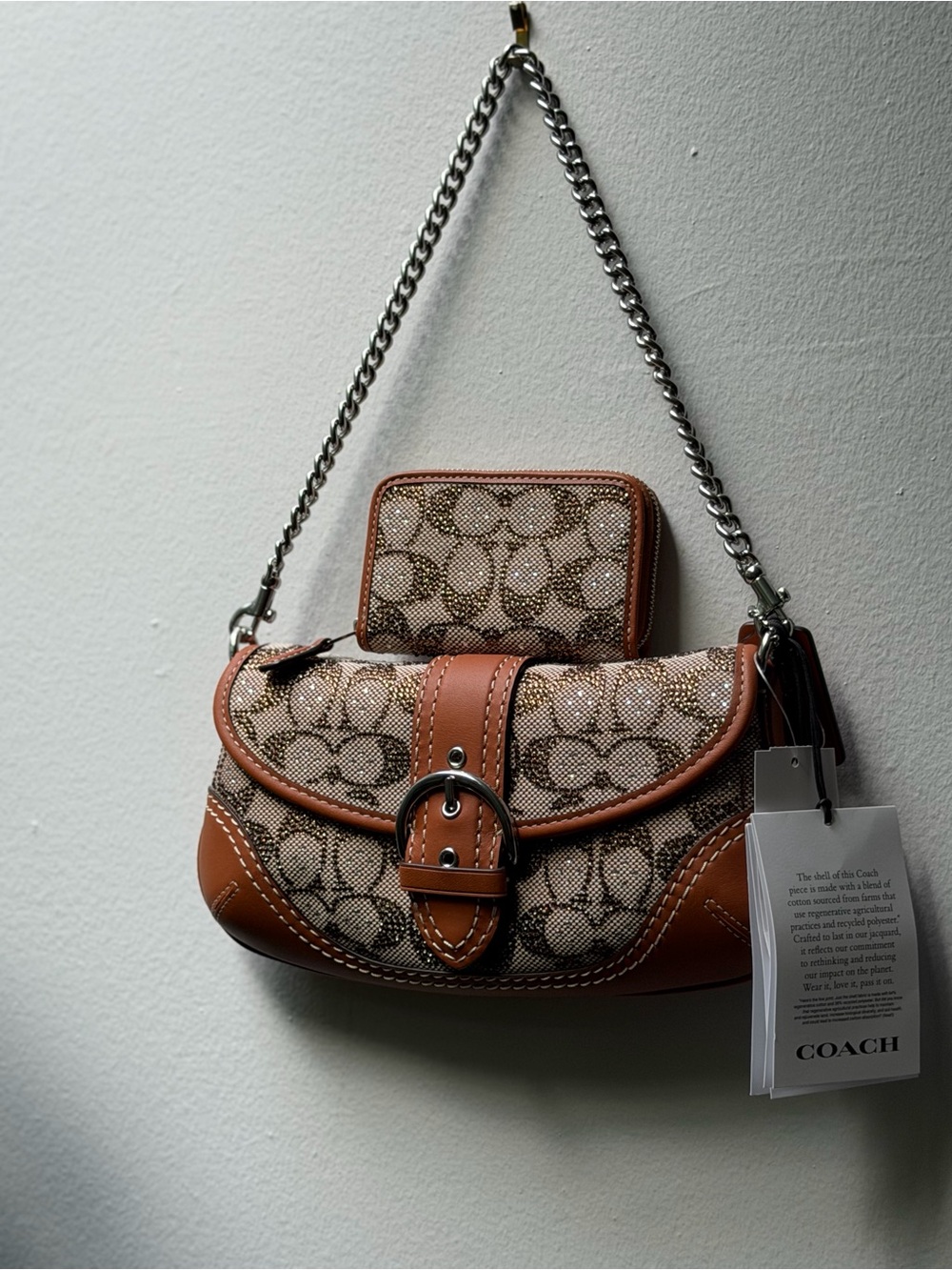 Coach LTD Soho Flap Crystal 25 + Wallet